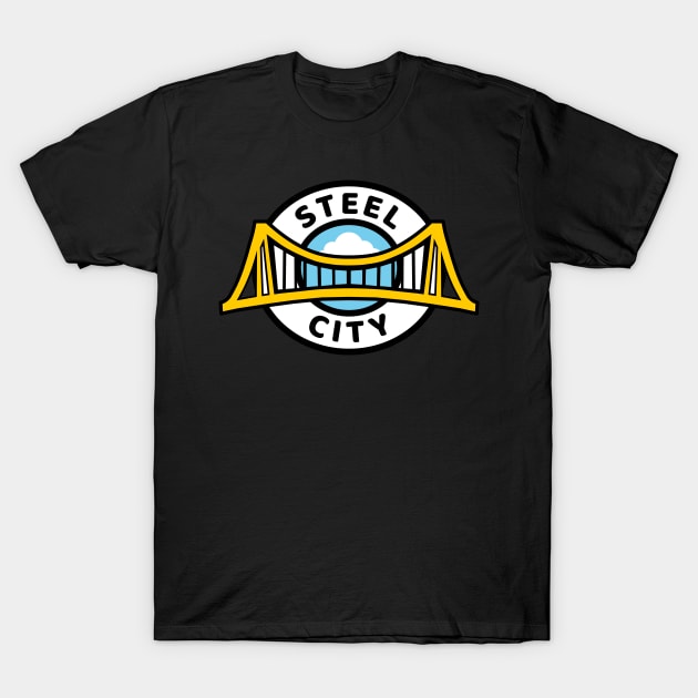 Steel City Pittsburgh City of Bridges T-Shirt by markz66